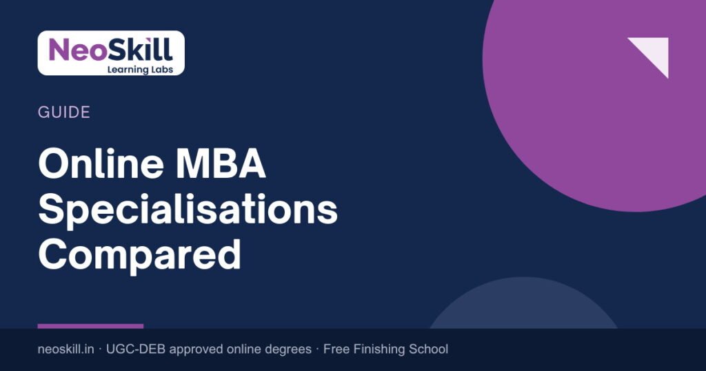 Online MBA Specialisations Compared